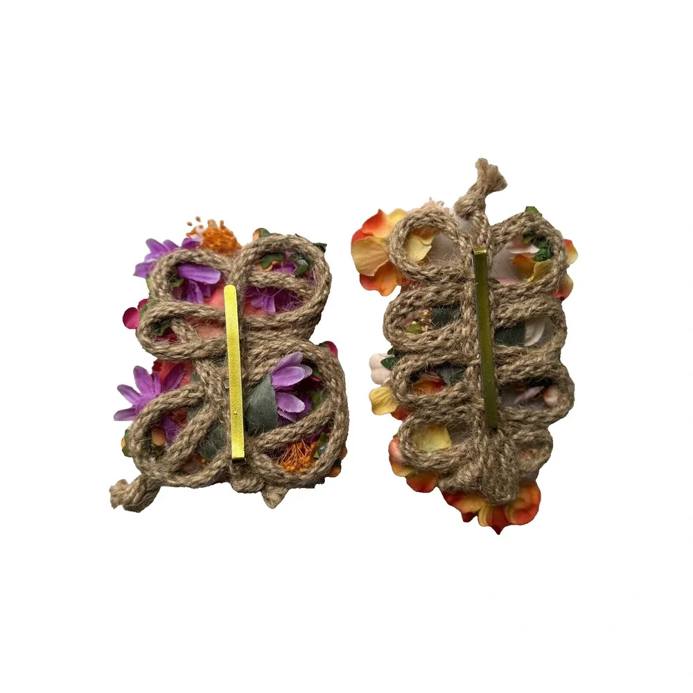 RARE Archival Diane Von Furstenberg DVF 16 Runway Show Hair Wedding Boho Clip OR - Picture 12 of 15